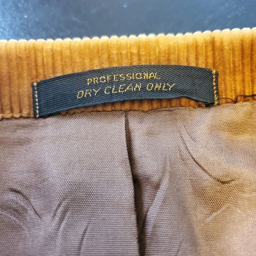 Vintage Levi's Panetela Mens Corduroy Western Blazer Honey Brown Elbow Patch 48L